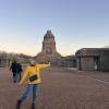 This is my friend Manon from Belgium! We visited the Völkerschlachtdenkmal (Monument to the "Battle of the Nations") here in Leipzig