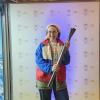 Me holding an Olympic torch during this year’s relay, which stopped in a nearby town as it made its way toward the Winter Olympics in Milan and Cortina, where I got to witness some truly amazing moments