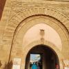 The medinas of Morocco are also famous for their gates and tilework. This is an external gate to the old city. Gates like this are displayed on a lot of the postcards and souvenirs from Morocco