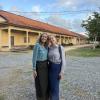Women teachers in Cambodia wear sampots, or Cambodian skirts