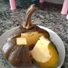 To make Cambodian pumpkin custard you need eggs, sugar, coconut milk and one pumpkin