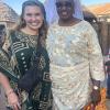 The queen mother and I at Damba festival