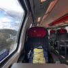 I traveled to Switzerland by train from Austria, where I looked outside the window nearly the entire time, enjoying the scenery.