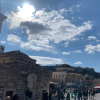 This was the first photo I took in Greece! It showcases some of the different architecture found in Greece, with a view of the Acropolis in the background