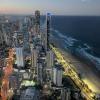 The view of Surfer's Paradise from the Skypoint Observation Deck at the top of the Q1 tower.