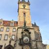 A big clock in the middle of Prague, Czech Republic to help people tell time