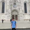 A photo in front of the monastery during my visit to Belém.