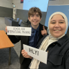 A selfie with a friend I made at a United Nations conference.