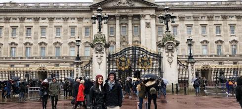 Buckingham Palace! David and I were very excited to see where the Queen lives. 