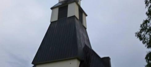 This modern church has a unique style