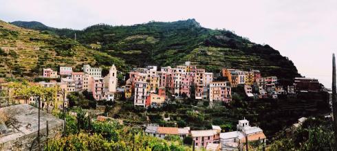 Cinque Terre: built into the cliffs, surrounded by vineyards.