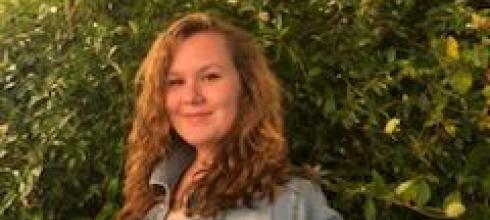 This picture was taken outside the old restored church I was in where they had a beautiful backyard garden!