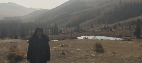 Me standing in the hills surrounding Mandshir Monastery. 