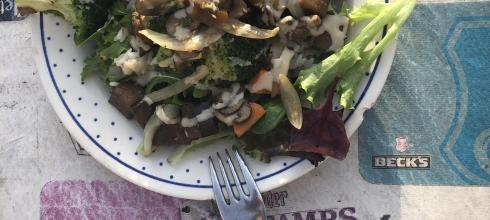 It is still warm enough to eat lunch outside. I need to enjoy it while I can.