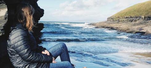 Admiring the beautiful beaches of Donegal