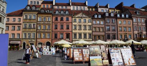 Old market square in Warsaw