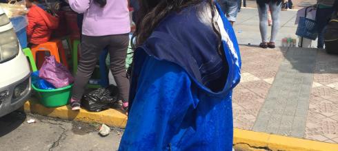 On a hot day at La Plaza de las Banderas, people were ready with their espuma and water