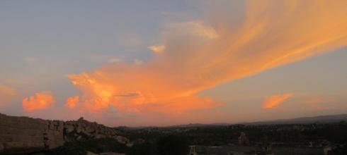 A sunset in Hampi