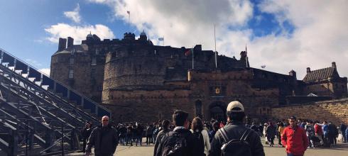 On the way to the Edinburgh Castle