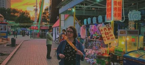 Trying some street food