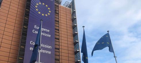 European Union buildings are everywhere when you exit the metro at the Schuman roundabout in Brussels