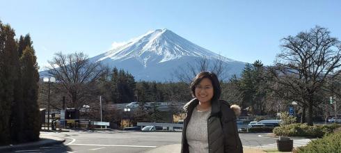 Mt. Fuji is so close!