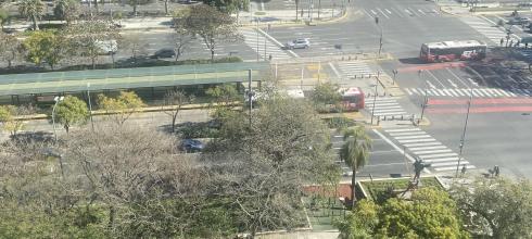 Street view from my international school in Buenos Aires