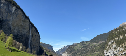 This picturesque scene of Lauterbrunnen Valley highlighting the unique charm of Switzerland's natural wonders.