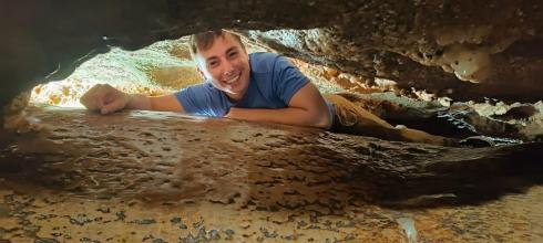 I had to crawl through some narrow passages in Cango Caves