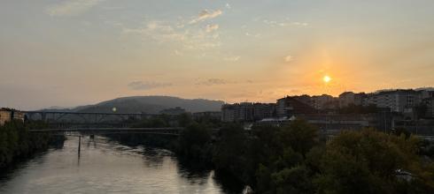 A view from my walk to school from the Roman Bridge or Ponte Romano