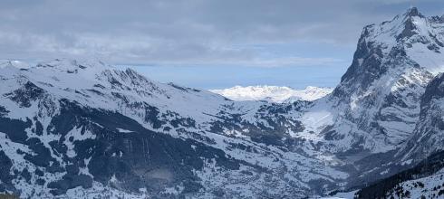 The mountains of the Bernese Alps (near Lauterbrunnen)