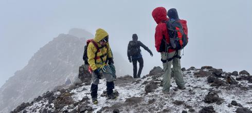 At the summit of Corazon - 15,720 feet up!