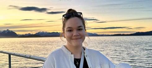 Me visiting Lake Nahuel Huapi at sunset