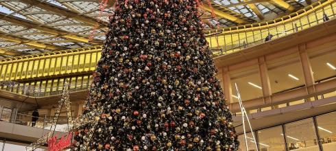 Sapin de Noël que j'avais vu dans un centre commercial.