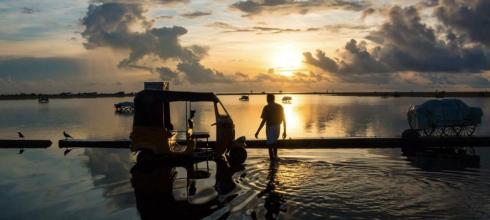 Marina Beach after a thunderstorm
