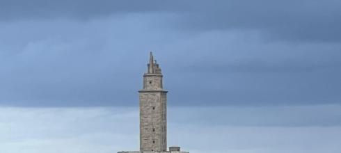 The Tower of Hercules overlooking A Coruna