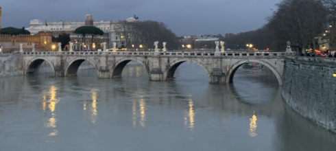 The Tiber River is important in the history of Rome, and a central part of the foundation myth for the city. Now this is my view walking home most days because I cross the river between going to school and my apartment!