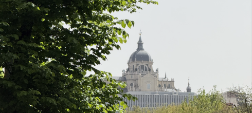 The Royal Palace of Madrid seen from Parque de Caso de Campo