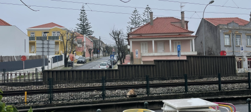 The street I walk each day on my way to class.