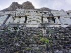 Stone Carvings at the Xunantunich Mayan ruins.