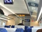 The bullet train travels upwards of 300 KM an hour. That's over 185 miles an hour!