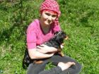 At home with my dog