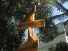 A signpost in Santiago