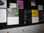 Science-related events on the library bulletin board