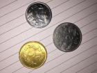 There are also coins that are worth either 1, 2, 5 or 10 rupees