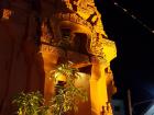 A small shrine at night
