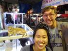 I had to take a selfie with this lazy cat