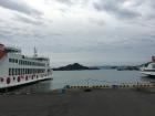 View of an island from a dock