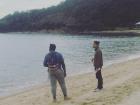 On the beach with Dr. Han
