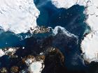 An overhead look of how the ice is melting in Antarctica (Photo: NASA Goddard)